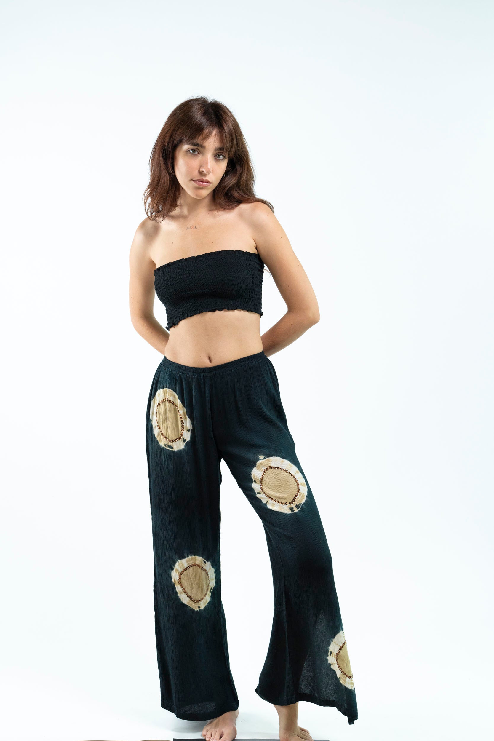 Clara - Handmade Krinkel Tie-Dye Pant and Top Set