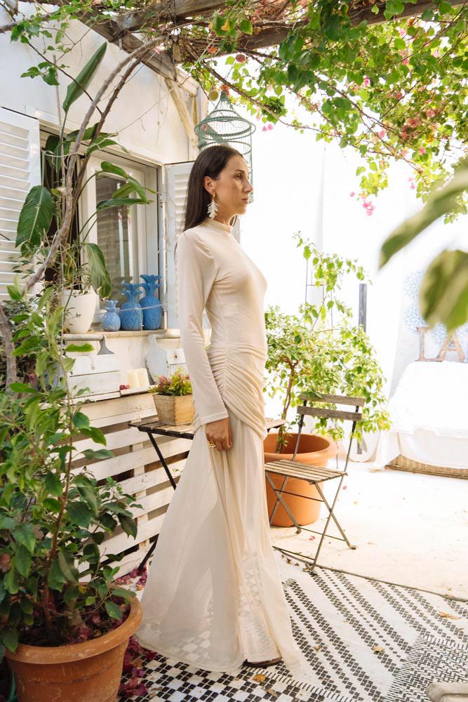 Lugano -  Long elegant dress with a sensual and contemporary touch