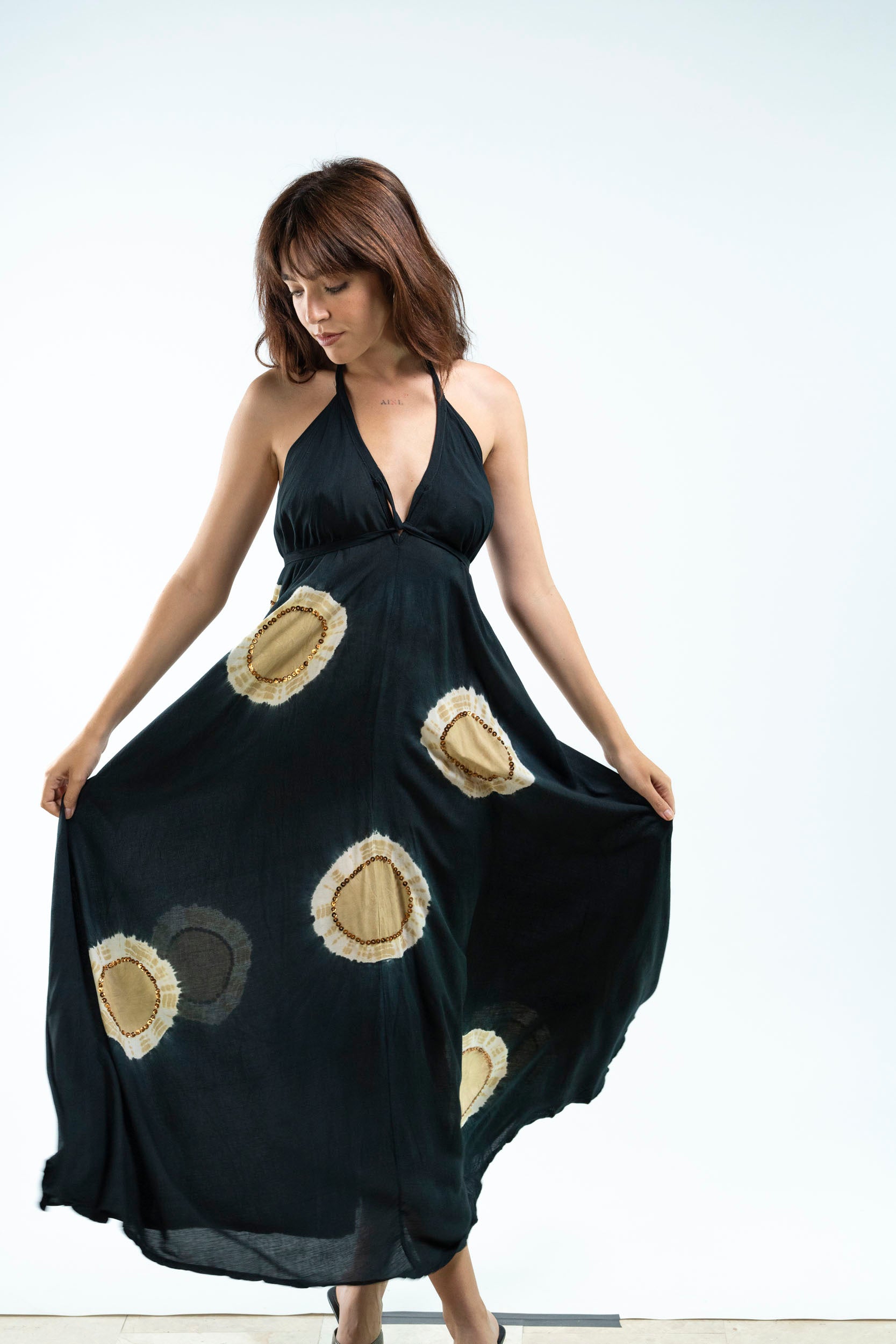 Venus Long Tie-Dye Handmade Dress